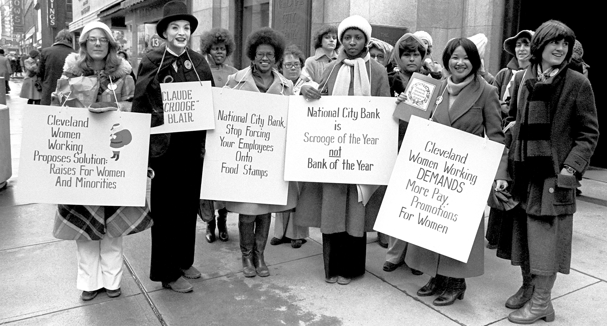 A 1970s 9to5 protest against National City Bank