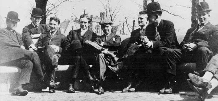 Young men on the C-Bench