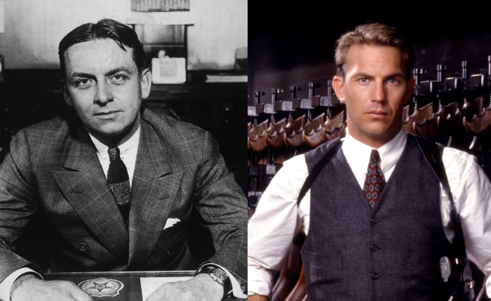 Eliot Ness and Kevin Costner as Eliot Ness