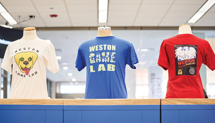 Winners of the Weston Game Lab T-Shirt design contest