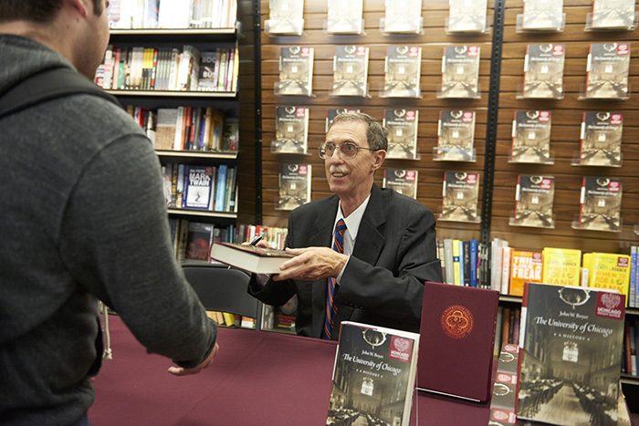 Dean Boyer at a book signing