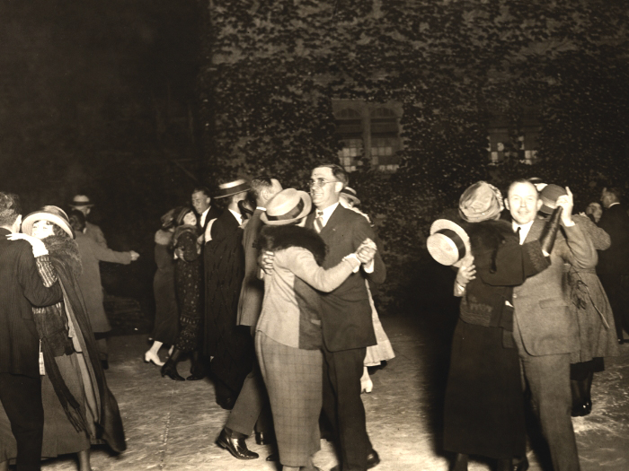 undated interwar dance party in Hutchinson Courtyard