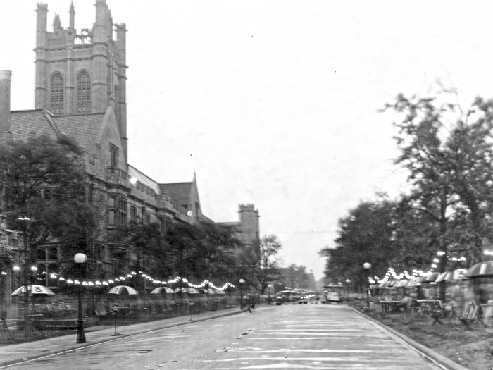 University Avenue ready for the 1921 street dance