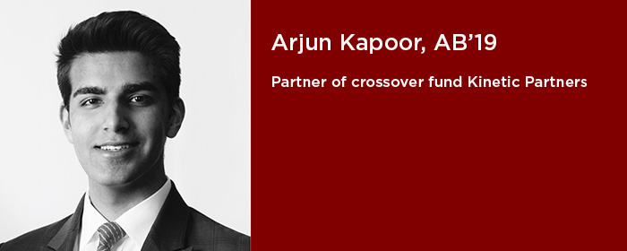 Arjun Kapoor, AB’19