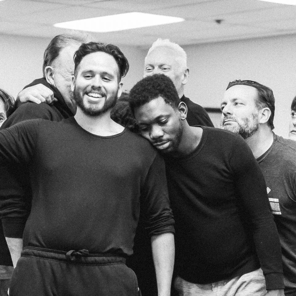 Cast of The Adventures of Augie March in rehearsal