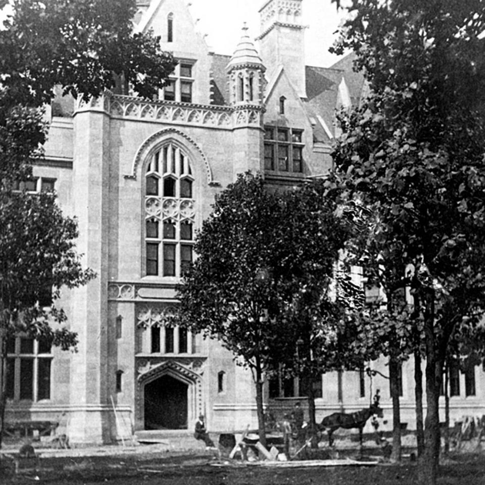 Cobb Hall during construction
