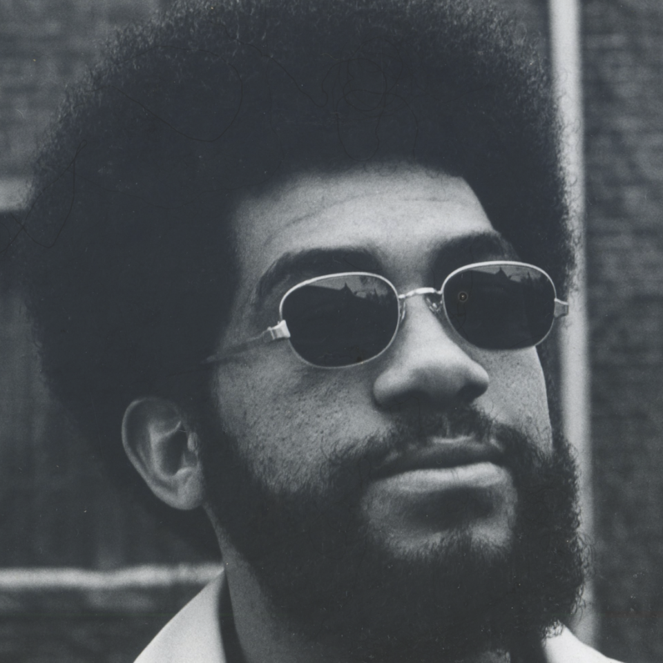 A B&W photo of Alphine Jefferson, AB’73, in 1972. 