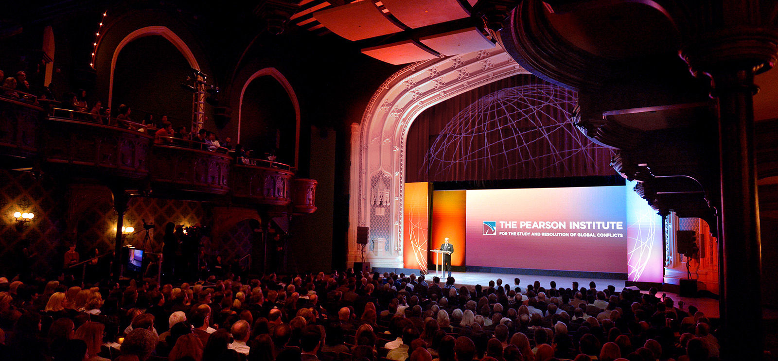 The Pearson gift announcement ceremony