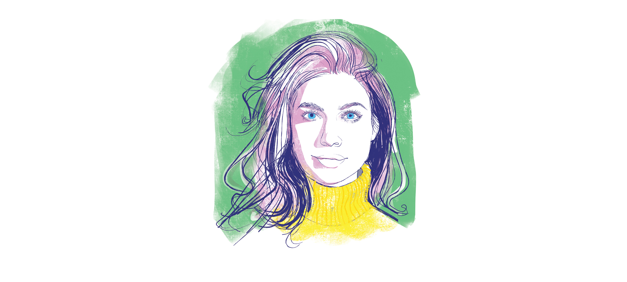 Illustrated portrait of Katlyn Carlson
