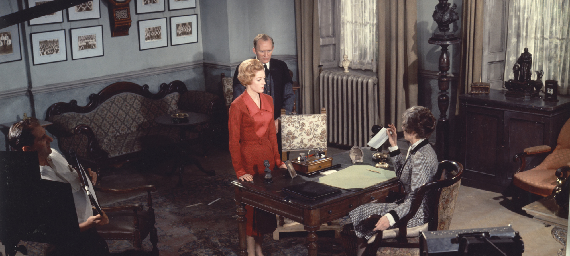 Behind-the-scenes photo of Maggie Smith in The Prime of Miss Jean Brodie
