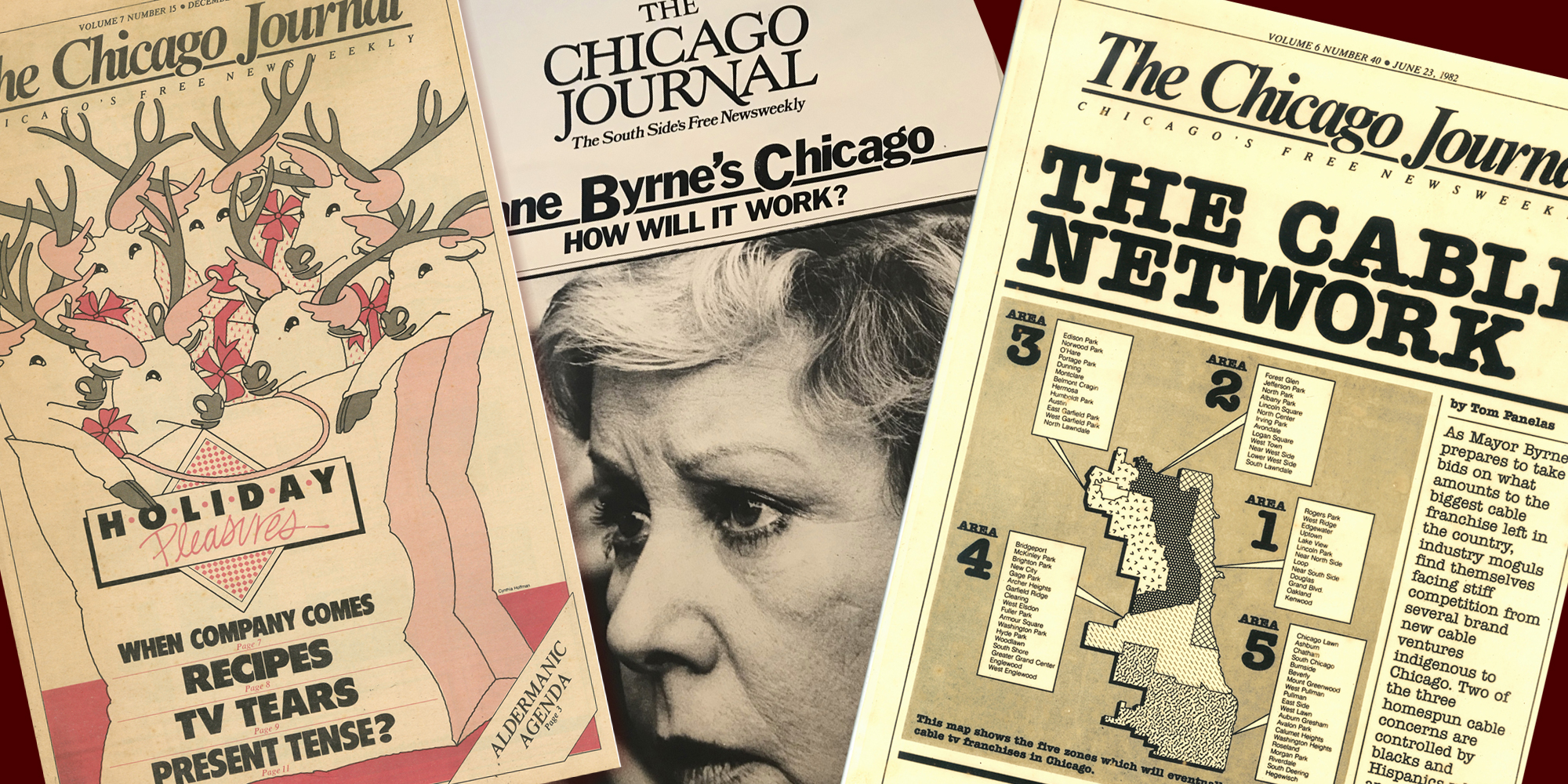 Covers of several Chicago Journal