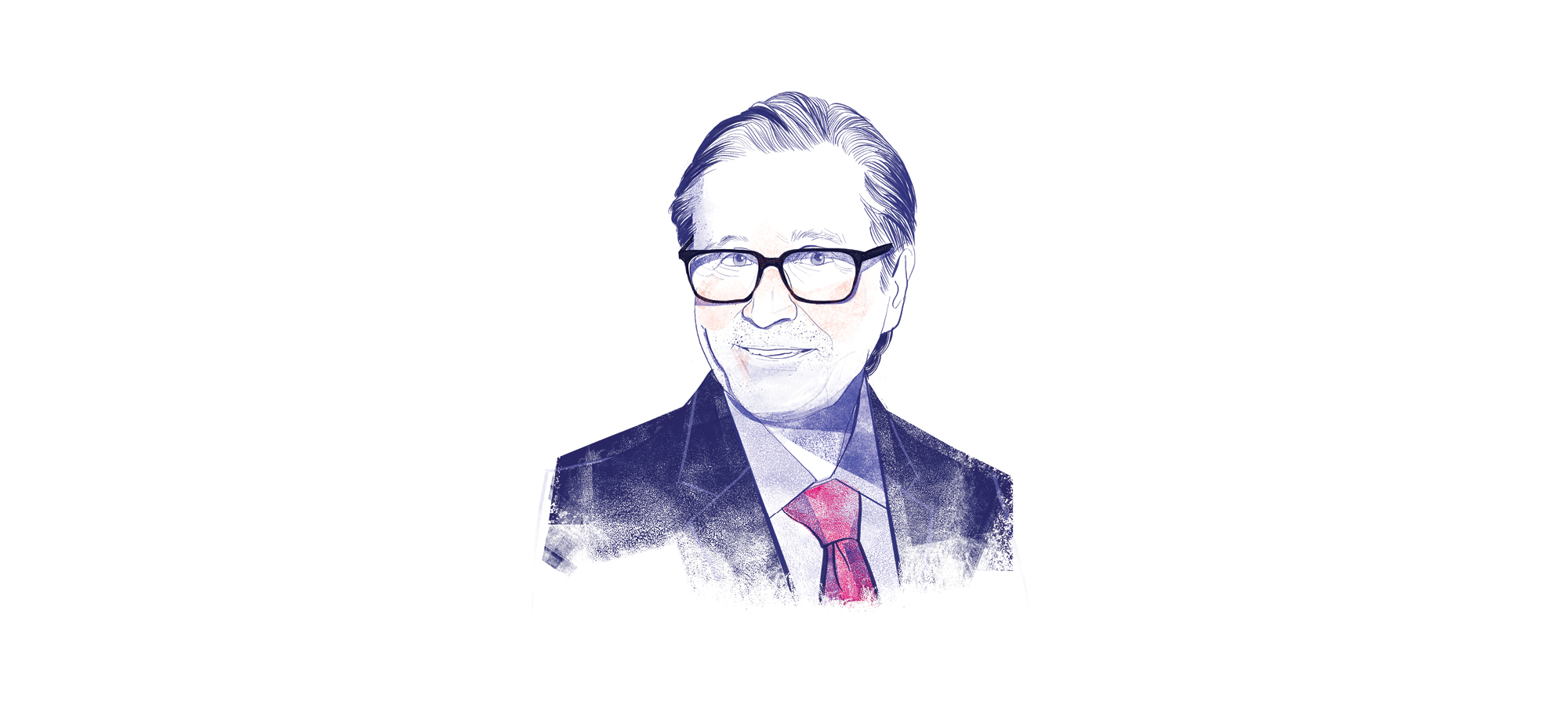 Illustrated portrait of Bob Mariano, MBA’87