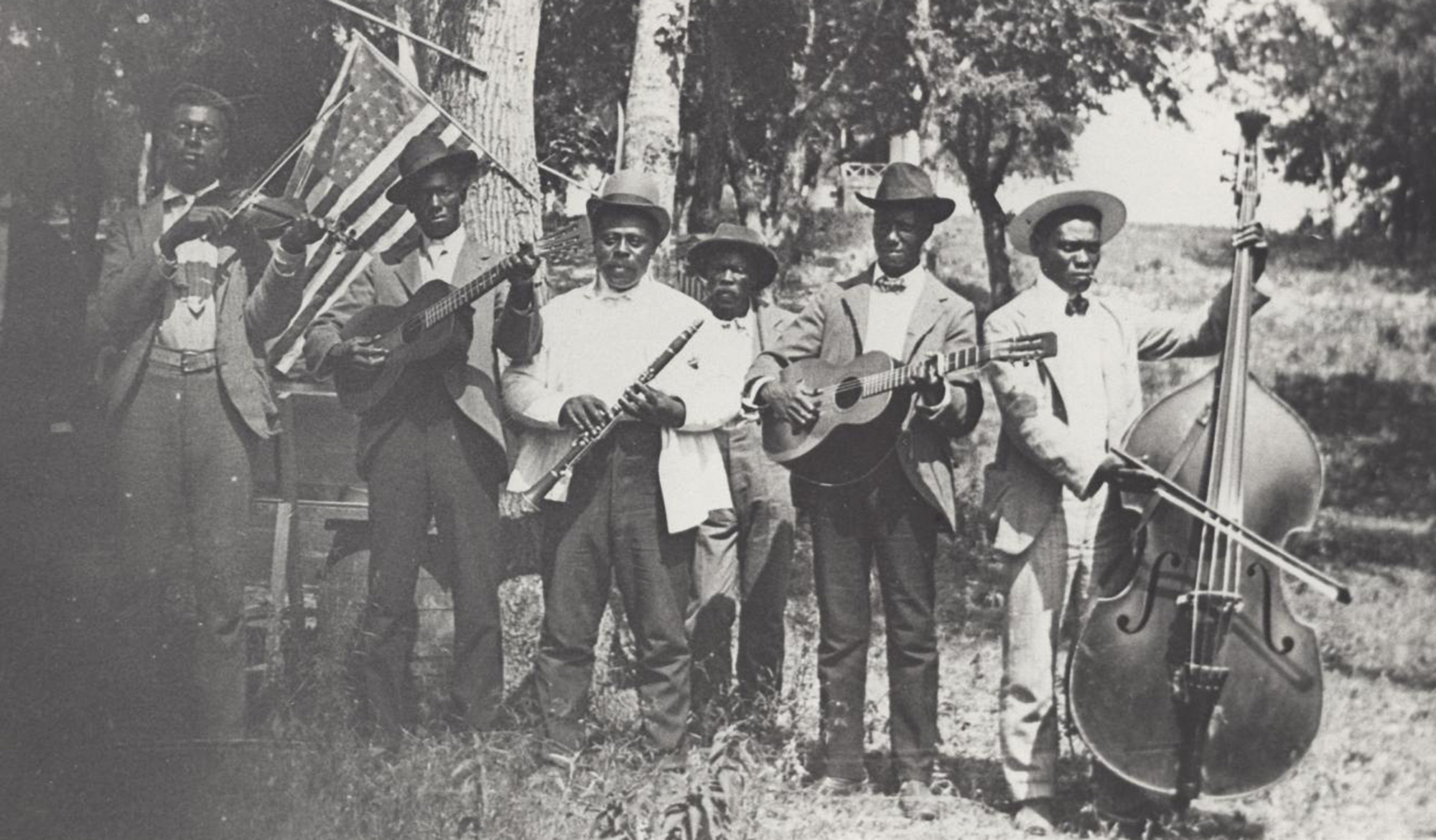 A band performs at an Austin, Texas, Juneteenth celebration in 1900. (PICA 05481, Austin History Center, Austin Public Library)