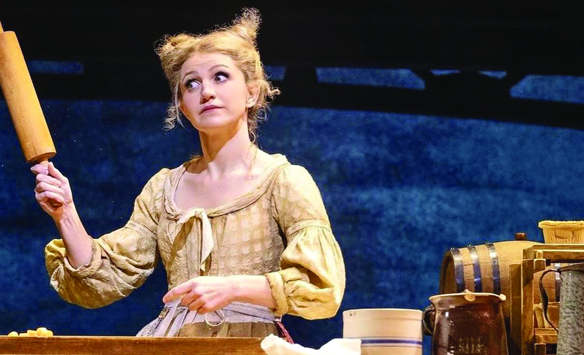 Annaleigh Ashford performing her role of Mrs. Lovett in Sweeney Todd