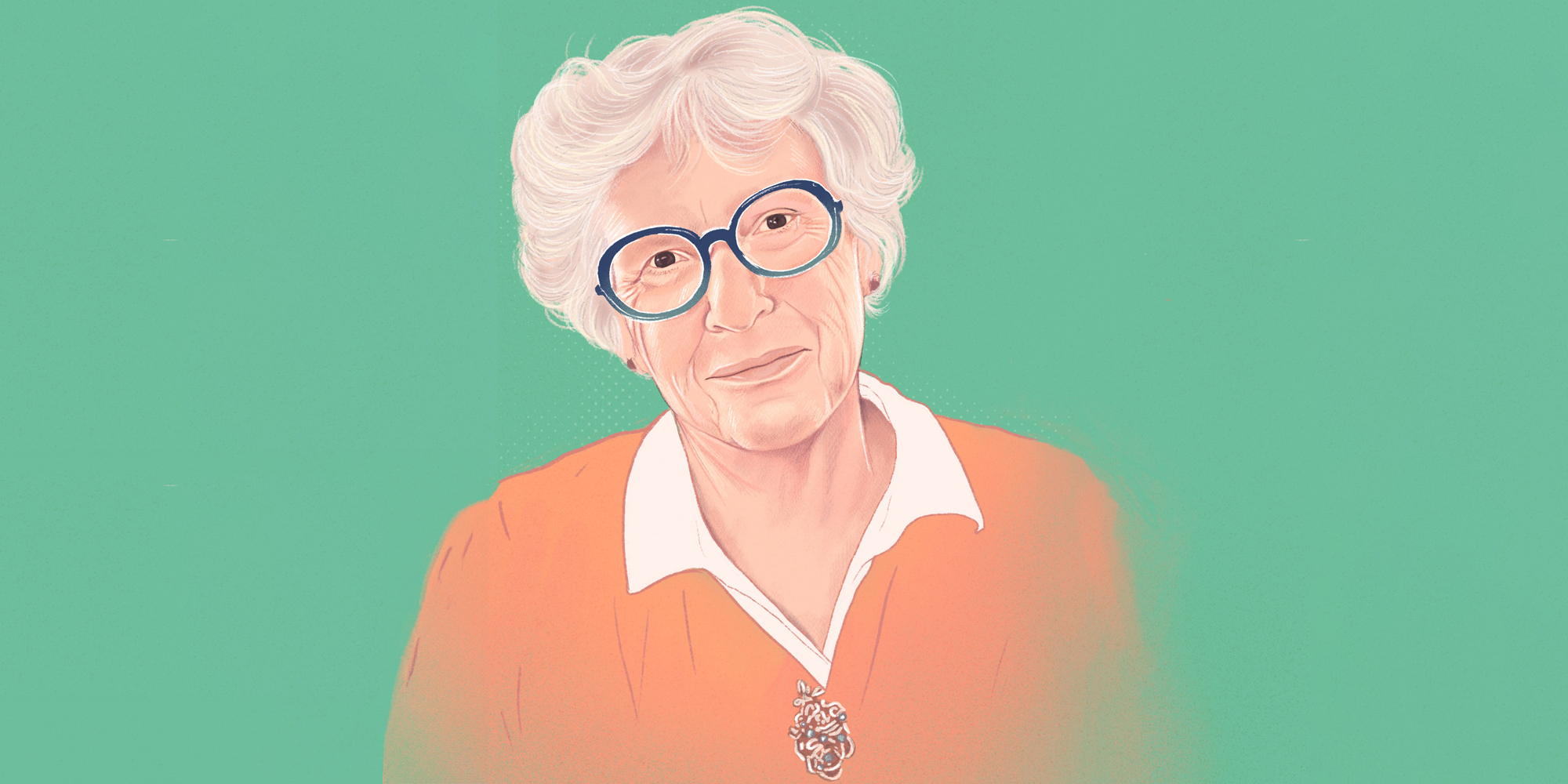 Illustrated portrait of Mary Ruth Yoe