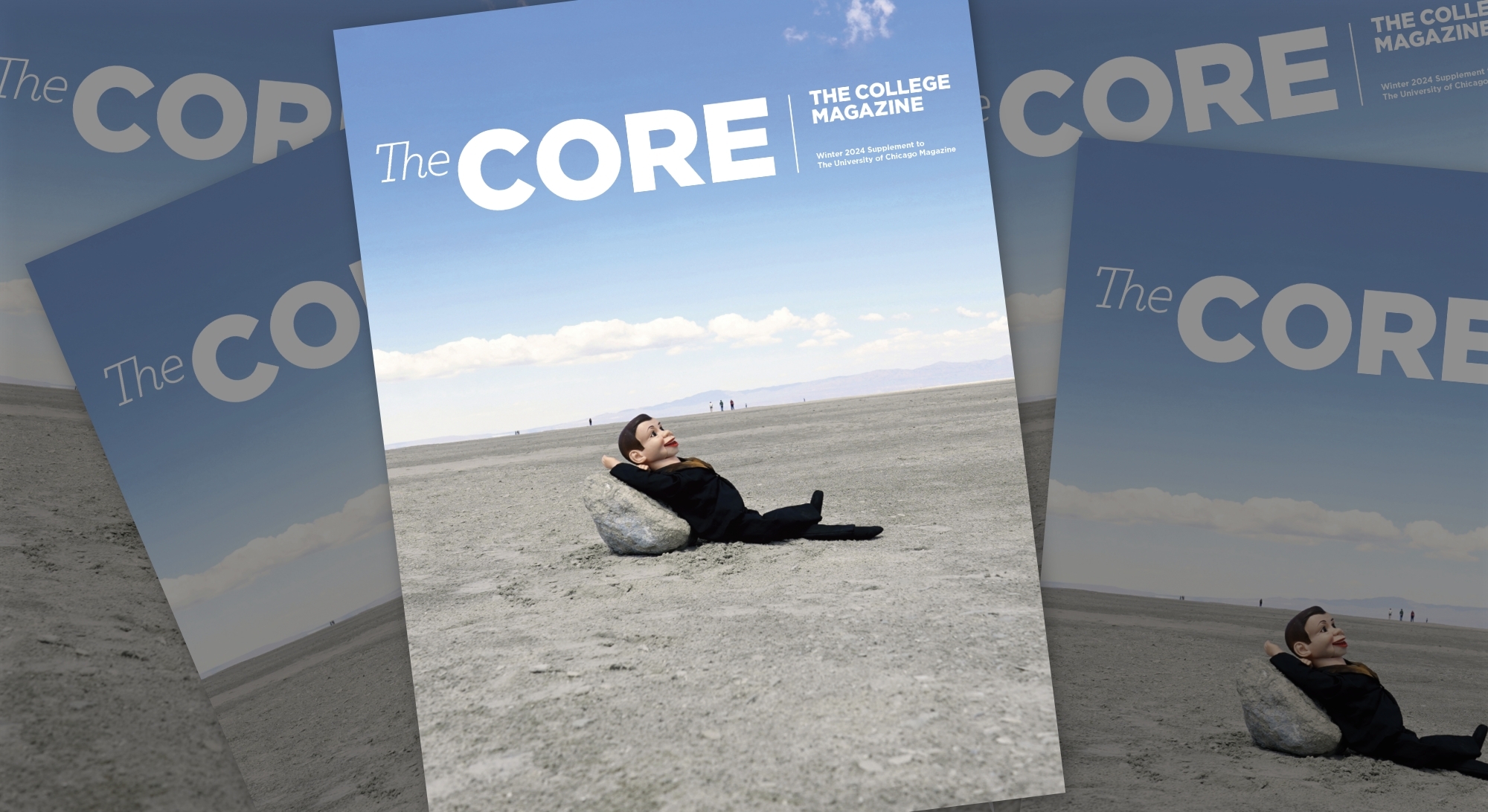 Serra living their best life in the salt flats of Nevada on the Winter/24 Core Cover