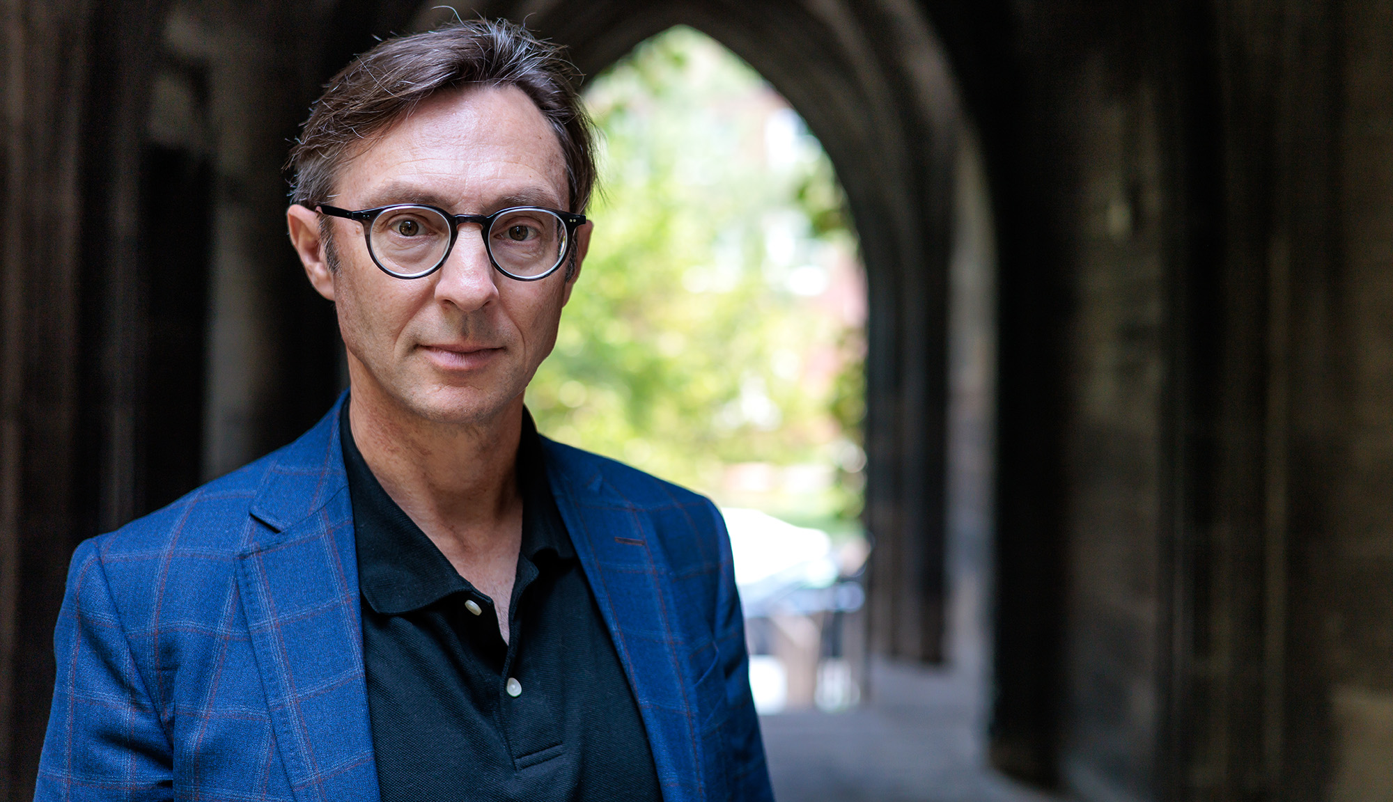 Jens Ludwig outside on the UChicago campus