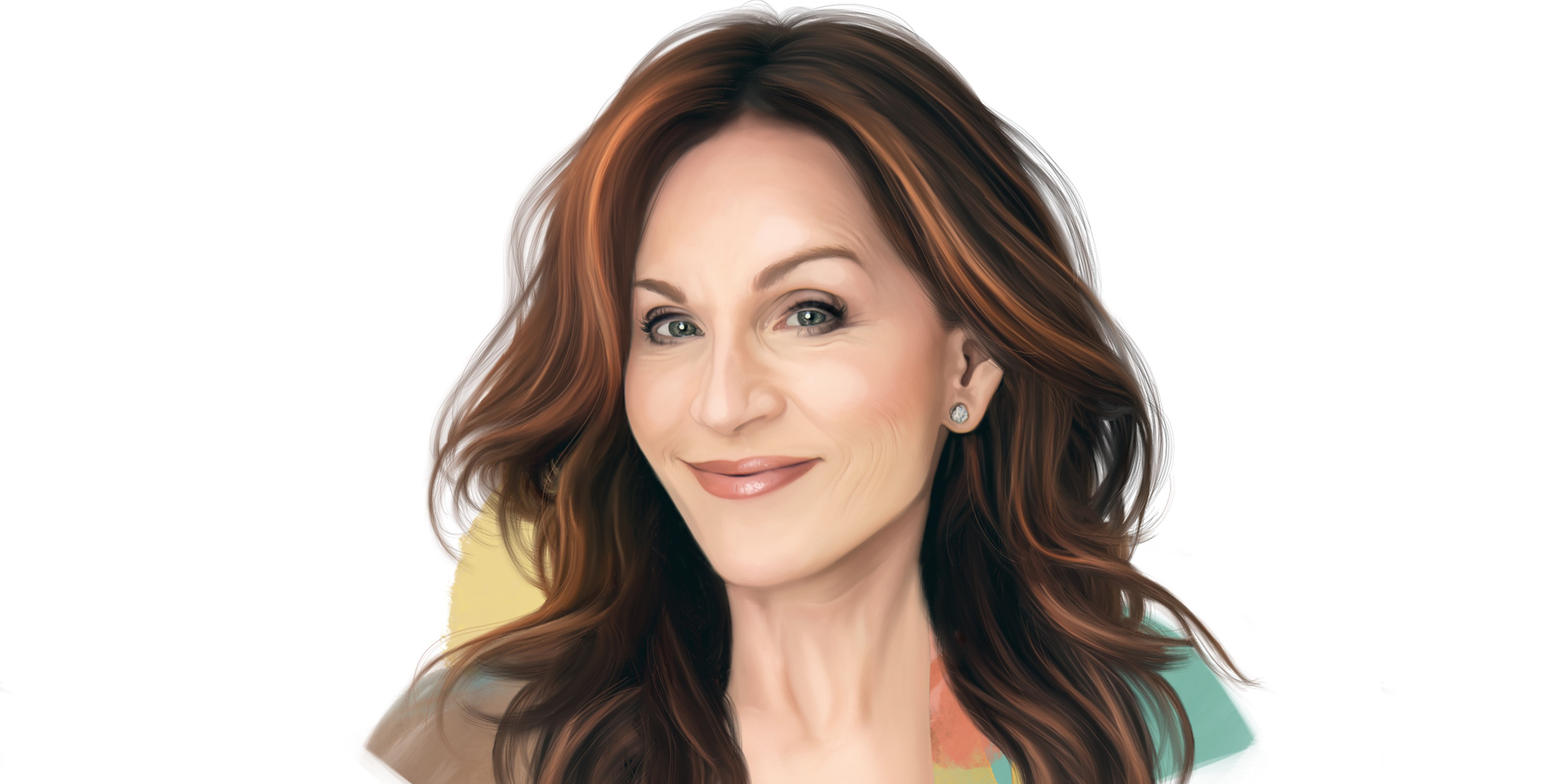 Illustrated portrait of Marilu Henner