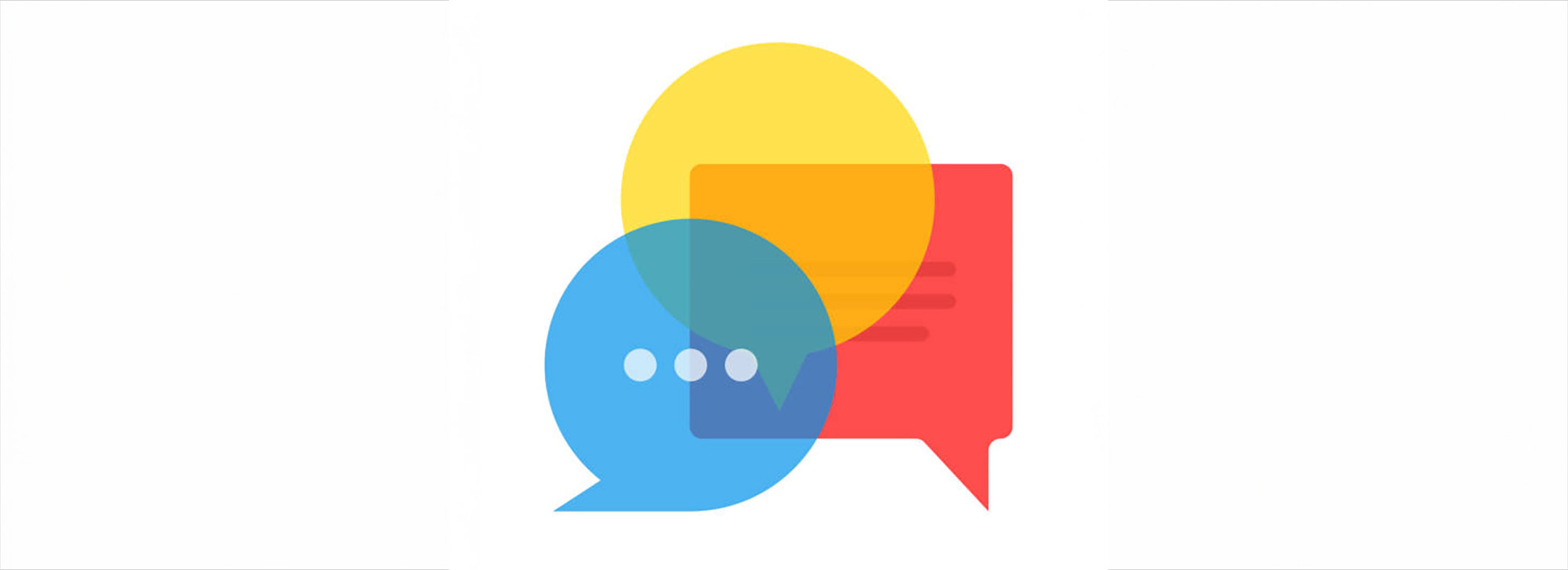 colorful thought/speech bubbles