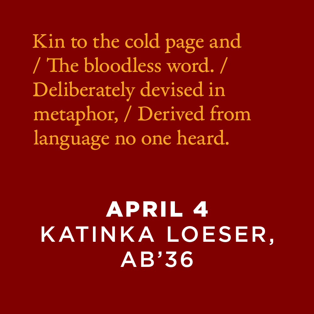 Kin to the cold page and the bloodless word. Deliberately devised in metaphor, derived from language no one heard.