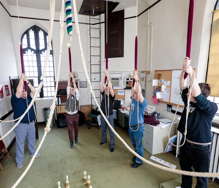 UChicago Change Ringers practicing