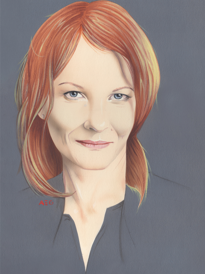 Portrait illustration of Ana Marie Cox