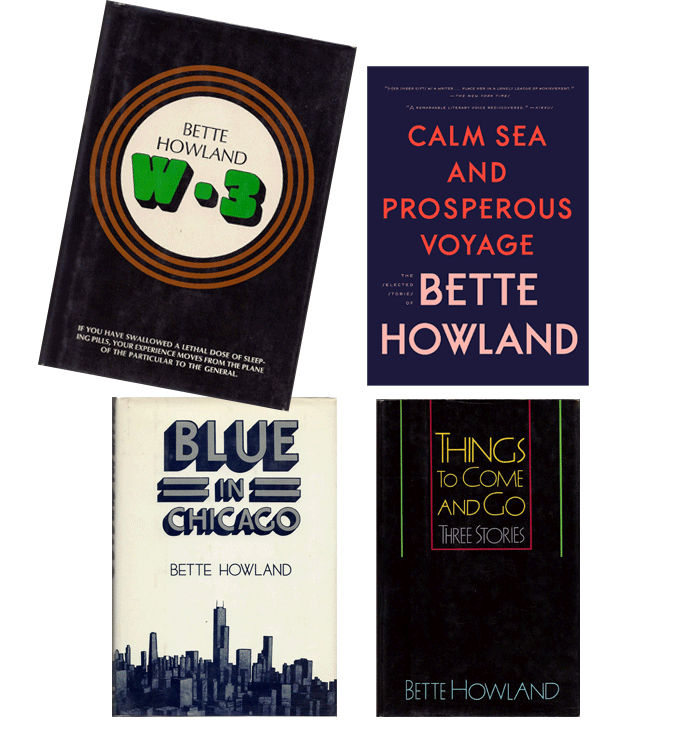 Imagews of Bette Howland's book covers