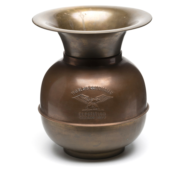 Commemorative spittoon from the World's Columbian Exposition