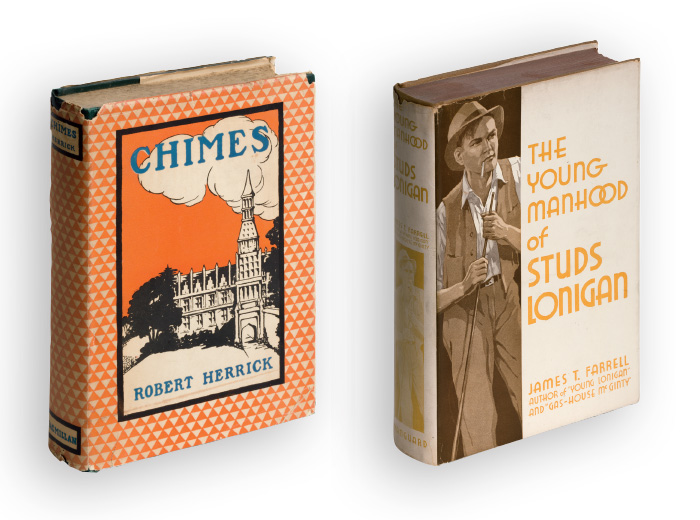 Book covers: Chimes and The Young Manhood of Studs Lonigan