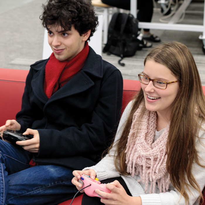 Students in the Weston Game Lab