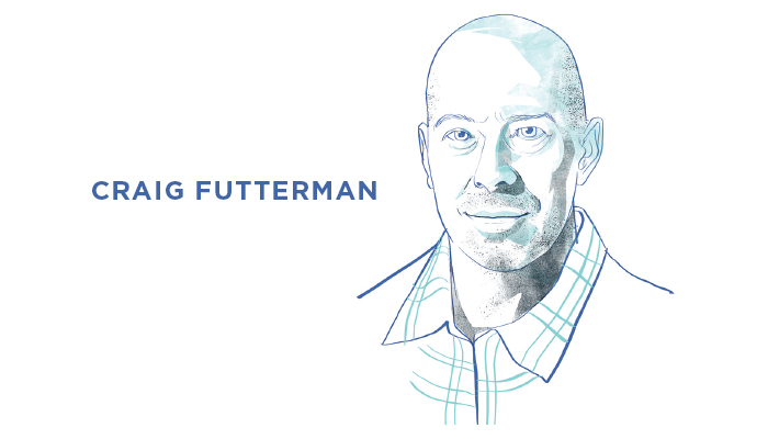 Illustrated portrait of Craig Futterman