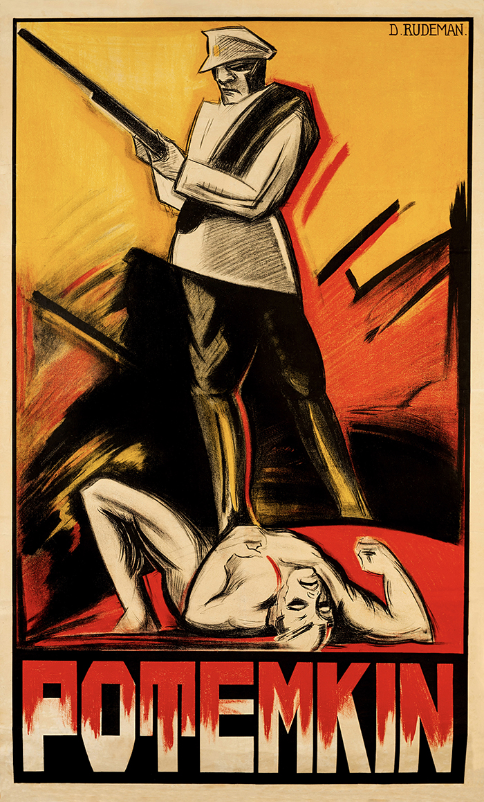 Dolly Rudeman’s poster for Sergei Eisenstein’s Battleship Potemkin (1925).