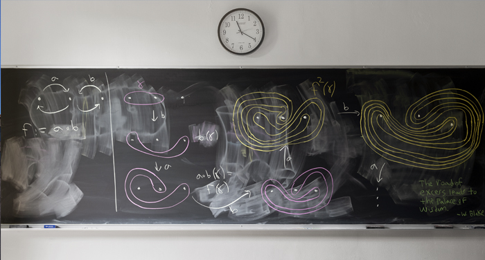 Benson Farb’s chalkboard