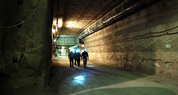 An isolation facility for nuclear material near Carlsbad, New Mexico