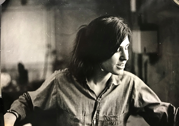 Marion Sirefman, BFA’68, in Midway Studios in the 1960s