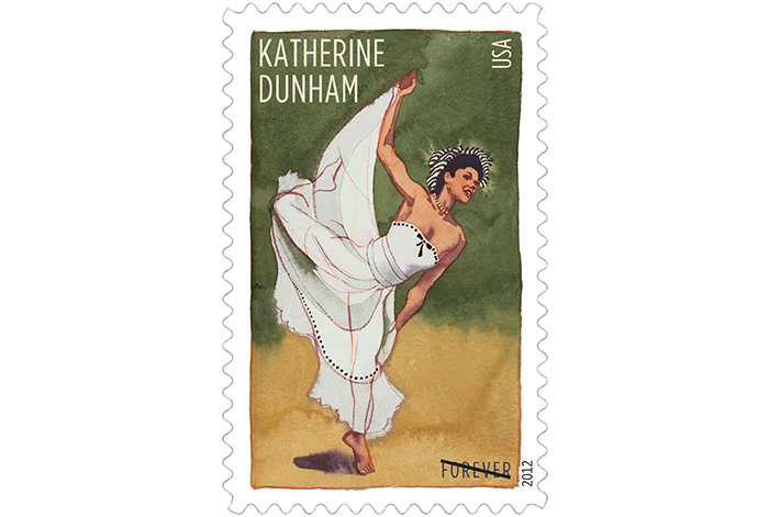 Postage stamp honoring Katherine Dunham