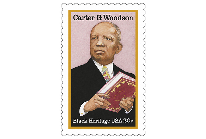 Postage stamp honoring Carter G. Woodson