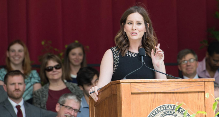 Rebecca Jarvis at UChicago’s Class Day 