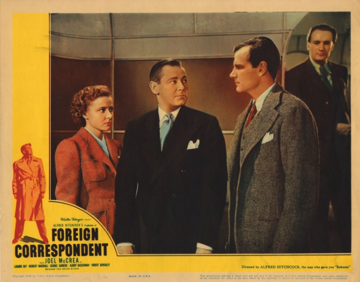 Lobby Card for the film Foreign Correspondent