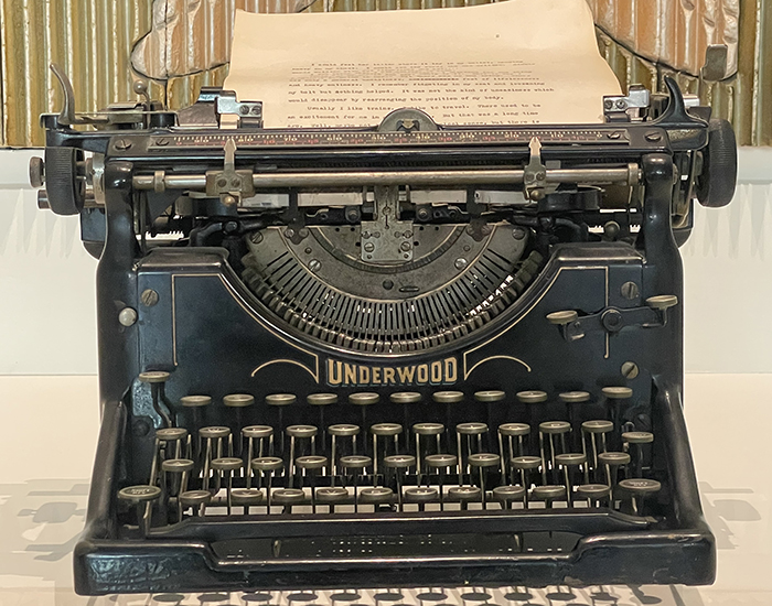 Richard Himmel’s typewriter