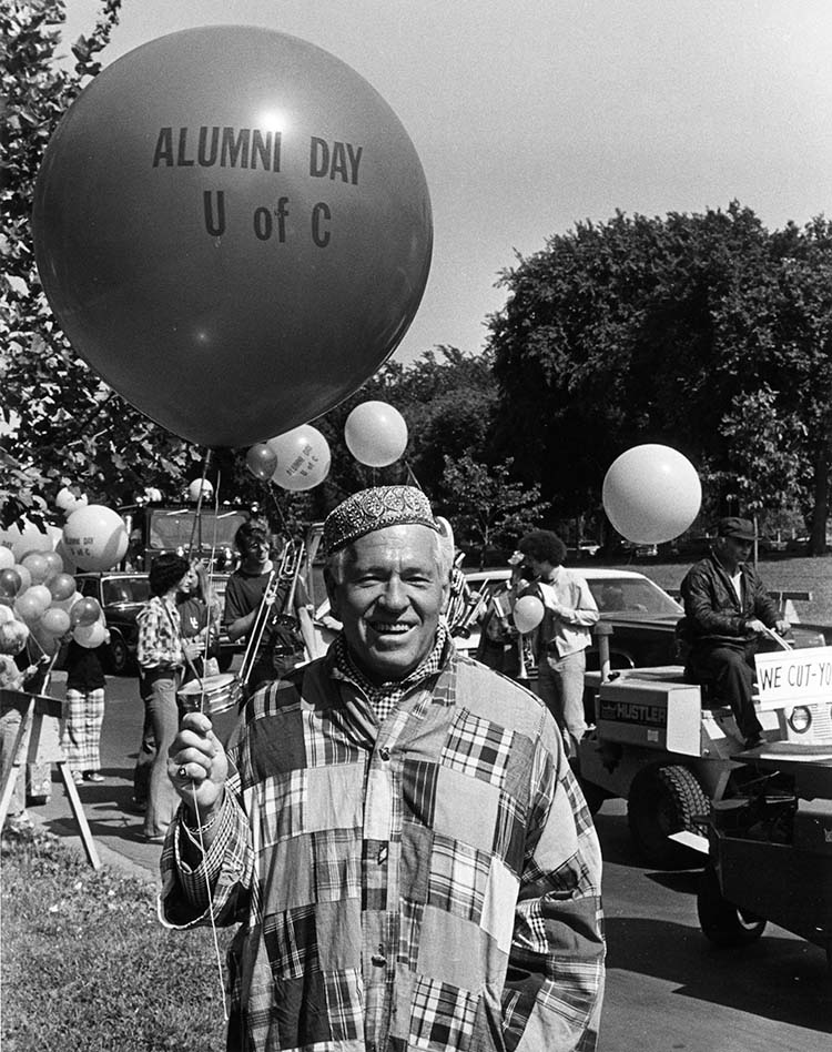 Julian Jackson, PhB’31, at the Honorable Alumni Parade in June 1975