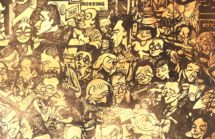 detail of the illustration of Jimmy's from the 1950s