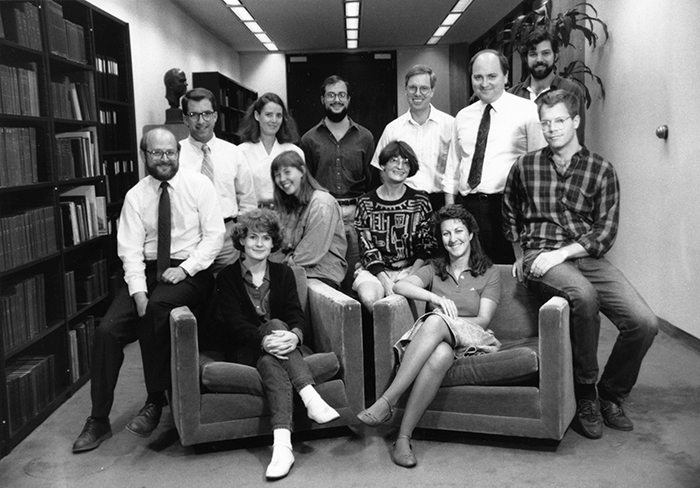 12 staff members from UChicago Special Collections in 1990
