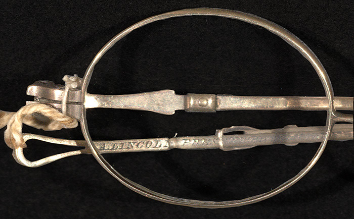 Spectacles from Abraham Lincoln's pockets on the night of his assasination