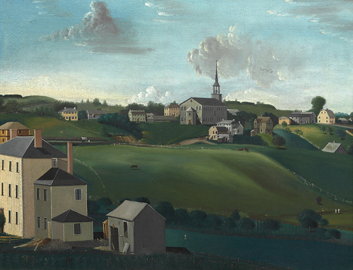 John Ritto Penniman. Meetinghouse Hill, Roxbury, Massachusetts, 1799. The Art Institute of Chicago.