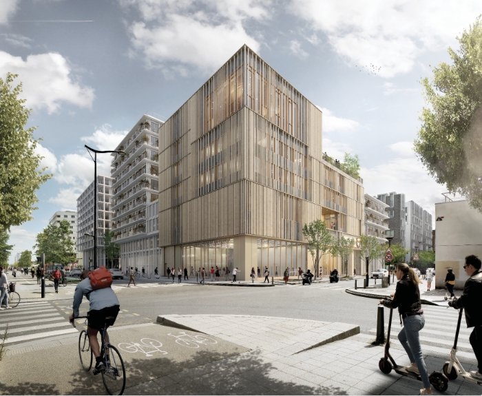 Rendering of the John Boyer Center in Paris