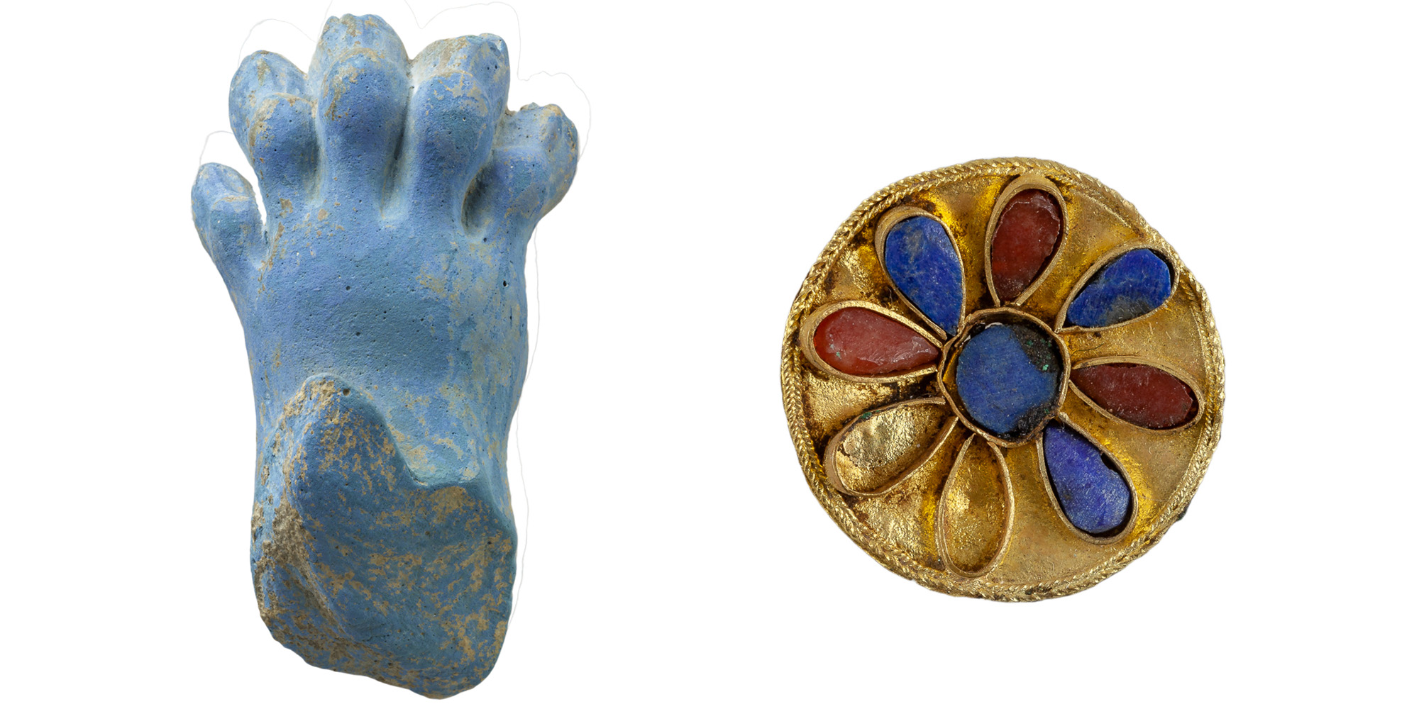lions paw from Persepolis and a brooch from Bismaya