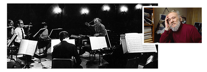 Ralph Shapey conducting in 1970 and year later. 