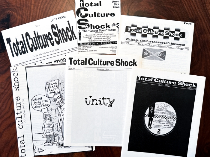 Issues of the zine "Total Culture Shock"
