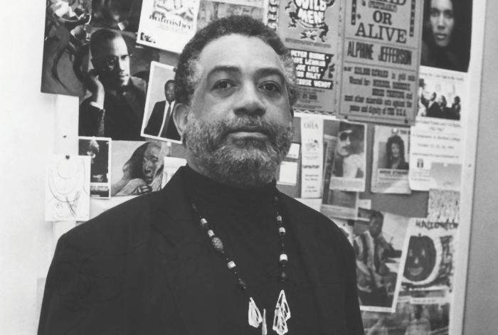 Alphine Jefferson in his office at the College of Wooster.